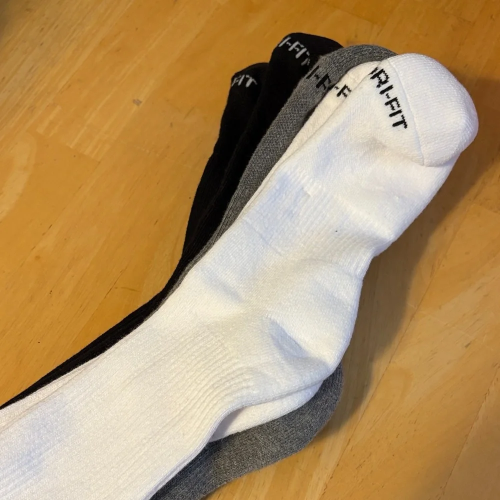 Black, White, and Gray Socks